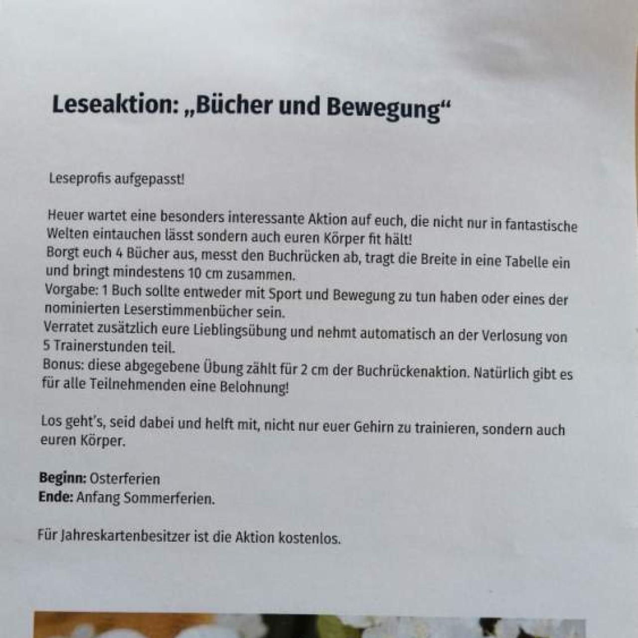 Bücher und Bewegung
